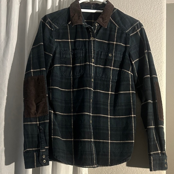 Eddie Bauer Tops - Eddie Bauer Women’s Plaid Button-Up Shirt with Accents